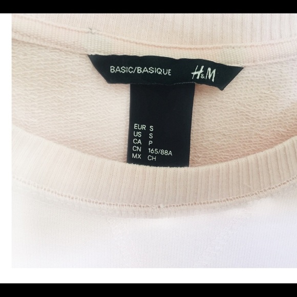 H&M Basic Long Sleeve Sweater/Pullover With Scoop Neck Blush Pink Size Small - Picture 14 of 15